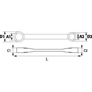 JEU DE 4 CLES POLYGONALES A CLIQUET 4 EN 1 SAM OUTILLAGE – 106CPJ4 en france 6