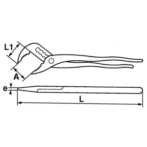 PINCE MULTIPRISE A CRANS DEMI-LUNE 260 MM SAM OUTILLAGE – 19925CP excellente qualité 6