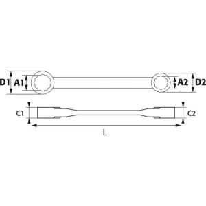 Livraison internationale CLE CLIQUET DE 12 ET 13 MM CONTRECOUDEE SAM OUTILLAGE – 2171213C 6