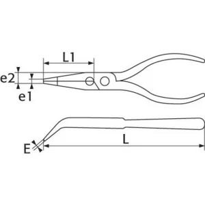 PINCE BEC DEMI ROND COUDE BIMATIERE AVEC RESSORT 200 MM SAM OUTILLAGE – 239R20GFME des prix incroyables 6