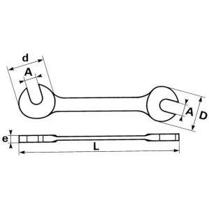 en ligne CLE MICRO-MECANIQUE FOURCHE 5,5 MM SAM OUTILLAGE – 355,5 6