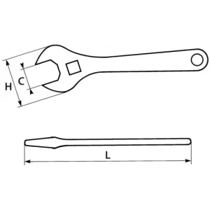 qualité d’originales CLE A MOLETTE 8′ SAM OUTILLAGE – 54C8 6