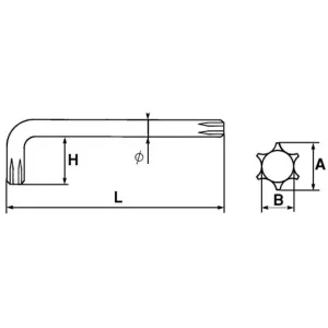 CLE MALE TORX T7 SAM OUTILLAGE – 667 Vente 9