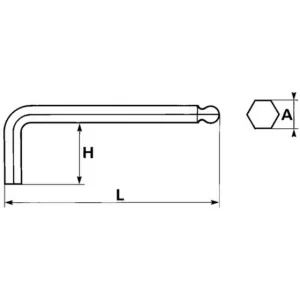 Dernières Nouveautés CLE MALE 6 PANS A TETE SPHERIQUE 2 MM SAM OUTILLAGE – 67A2 6