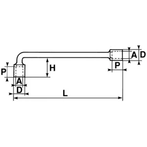 Prix très abordable CLE A PIPE 12 PANS 41 MM SAM OUTILLAGE – 8041P 6