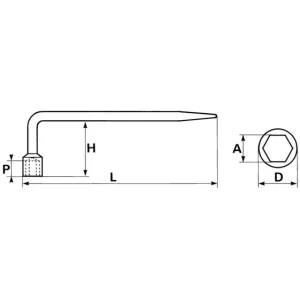 france CLE A PIPE DE MONTEUR 18 MM SAM OUTILLAGE – 8518 6