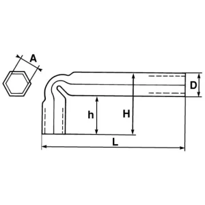 CLE EN TUBE COUDEE 4 MM SAM OUTILLAGE – 864 le grand escompte 6