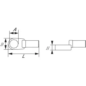 EMBOUT DYNA RECTANGULAIRE OEIL DEPORTE 11 MM SAM OUTILLAGE – DEC011 marque pas cher en ligne 6