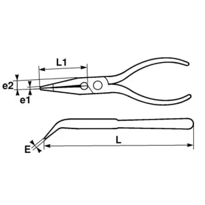 PINCE COUDEE 45° AVEC COUPE-FILS ISOLEE 165 MM SAM OUTILLAGE – Z23916 en solde 6