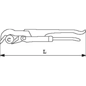 authentiques CLE SERRE TUBE BEC DE CANARD 14′ SAM OUTILLAGE – 63014BC 6