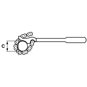 mode CLE SERRE-TUBES A SANGLES SAM OUTILLAGE – 62814 6