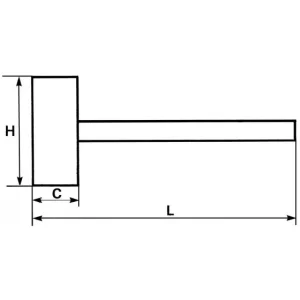 MASSETTE AVEC EMBOUTS EN NYLON – DIAMÈTRE 25 MM SAM OUTILLAGE – 32425 Pas Cher Magasin Soldes 6